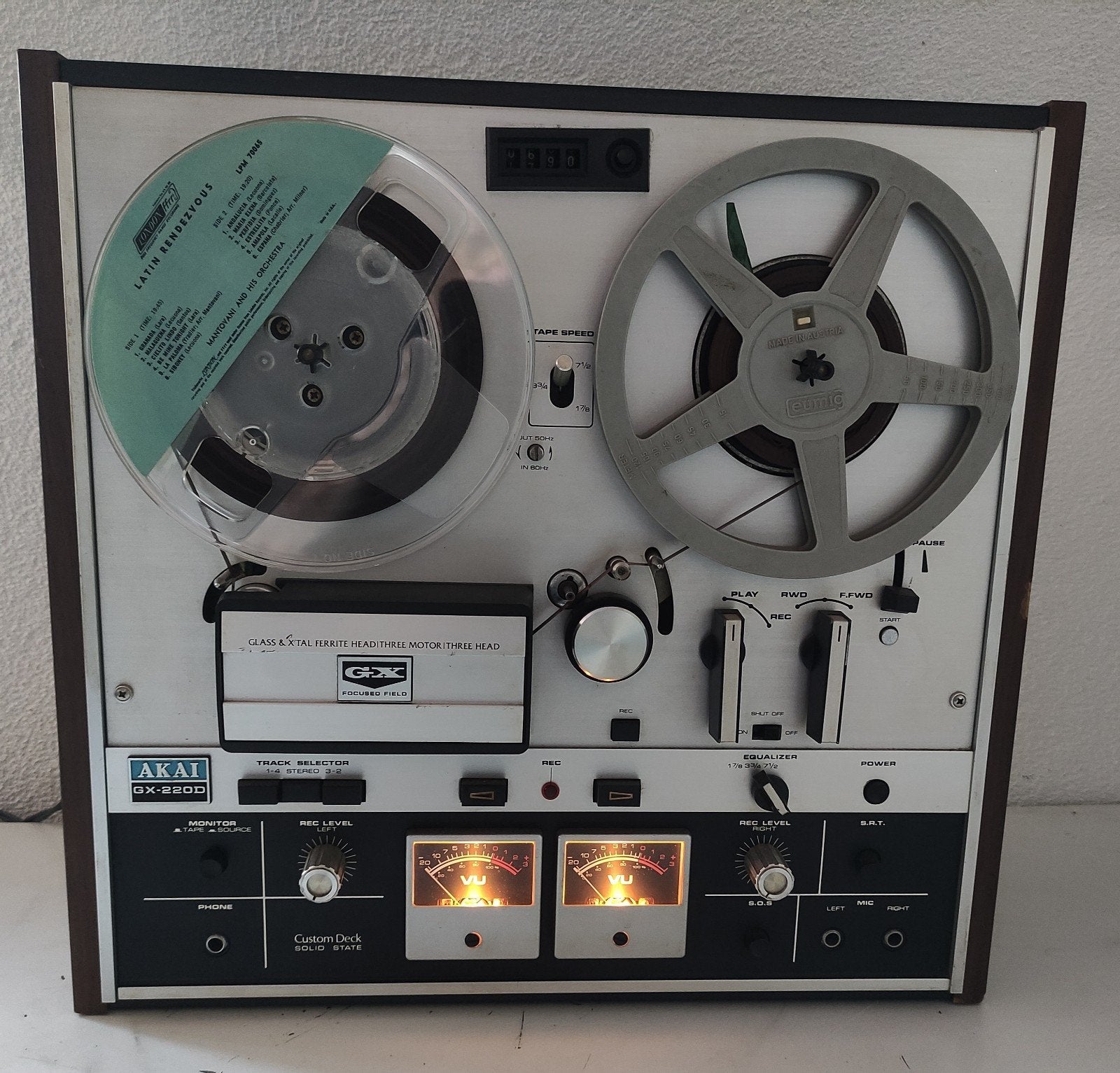 AKAI GX220 D TAPE RECORDER uit de JAREN 70/80, Ophalen of Verzenden, Bandrecorder