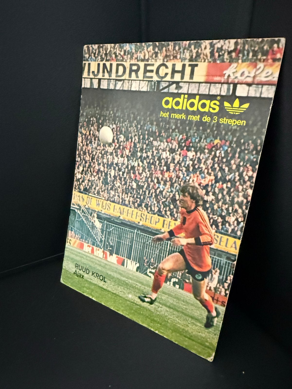 Adidas Spelerskaart Ruud Krol Oranje, Ophalen of Verzenden, Gebruikt, Ajax, Spelerskaart