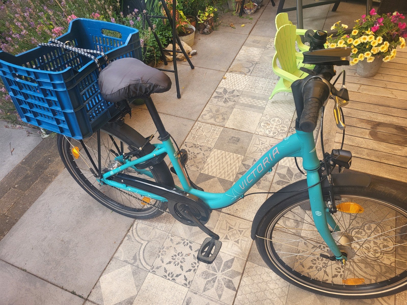 Victoria Meisjes fiets 24 inch 4 jaar oud, Ophalen, Gebruikt, 24 inch