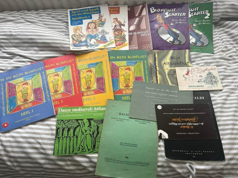 Collectie alt/ sopraan beginners/ gevorderden lesboeken, Gebruikt, Klassiek, Les of Cursus, Ophalen of Verzenden