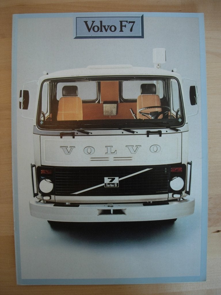 Volvo F7 Brochure 1978, Volvo, Zo goed als nieuw, Volvo, Ophalen of Verzenden