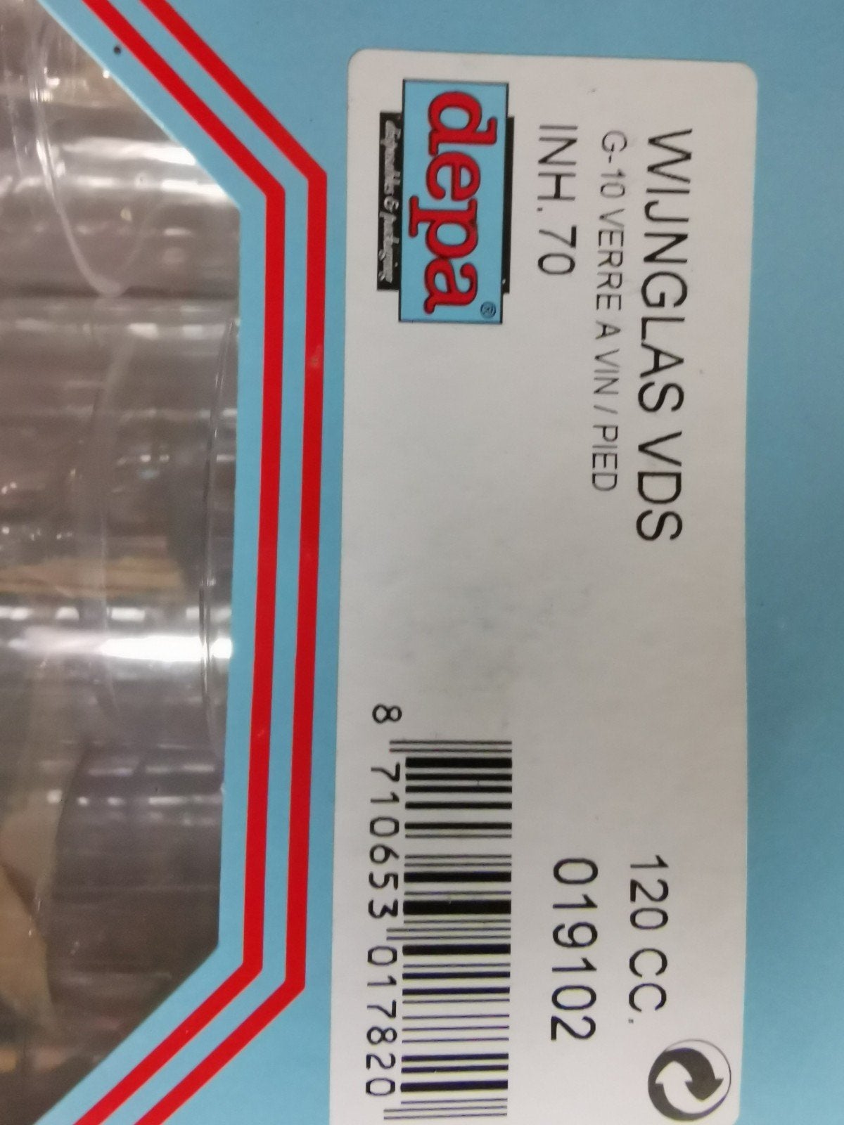 Depa Wegwerp Wijnglazen 120cc - 6x70 stuks (Nieuw), Huis en Inrichting, Ophalen of Verzenden