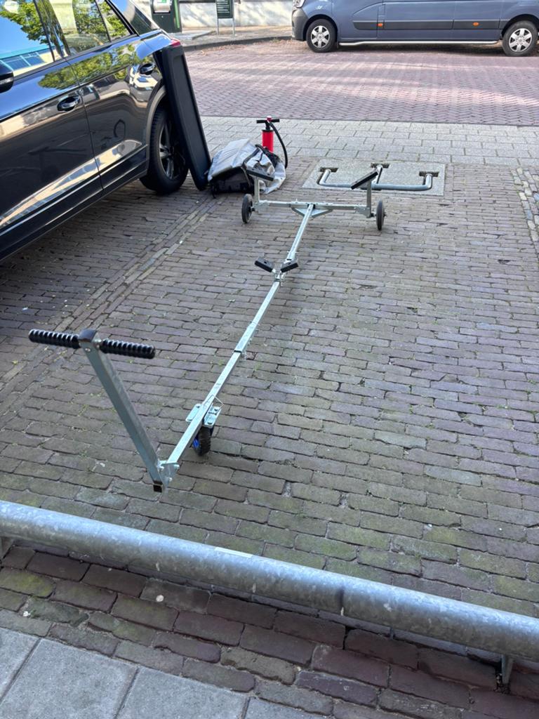 Opvouwbare handtrailer handkar trailertje, Ophalen, Zo goed als nieuw, Overige typen, Motorboot