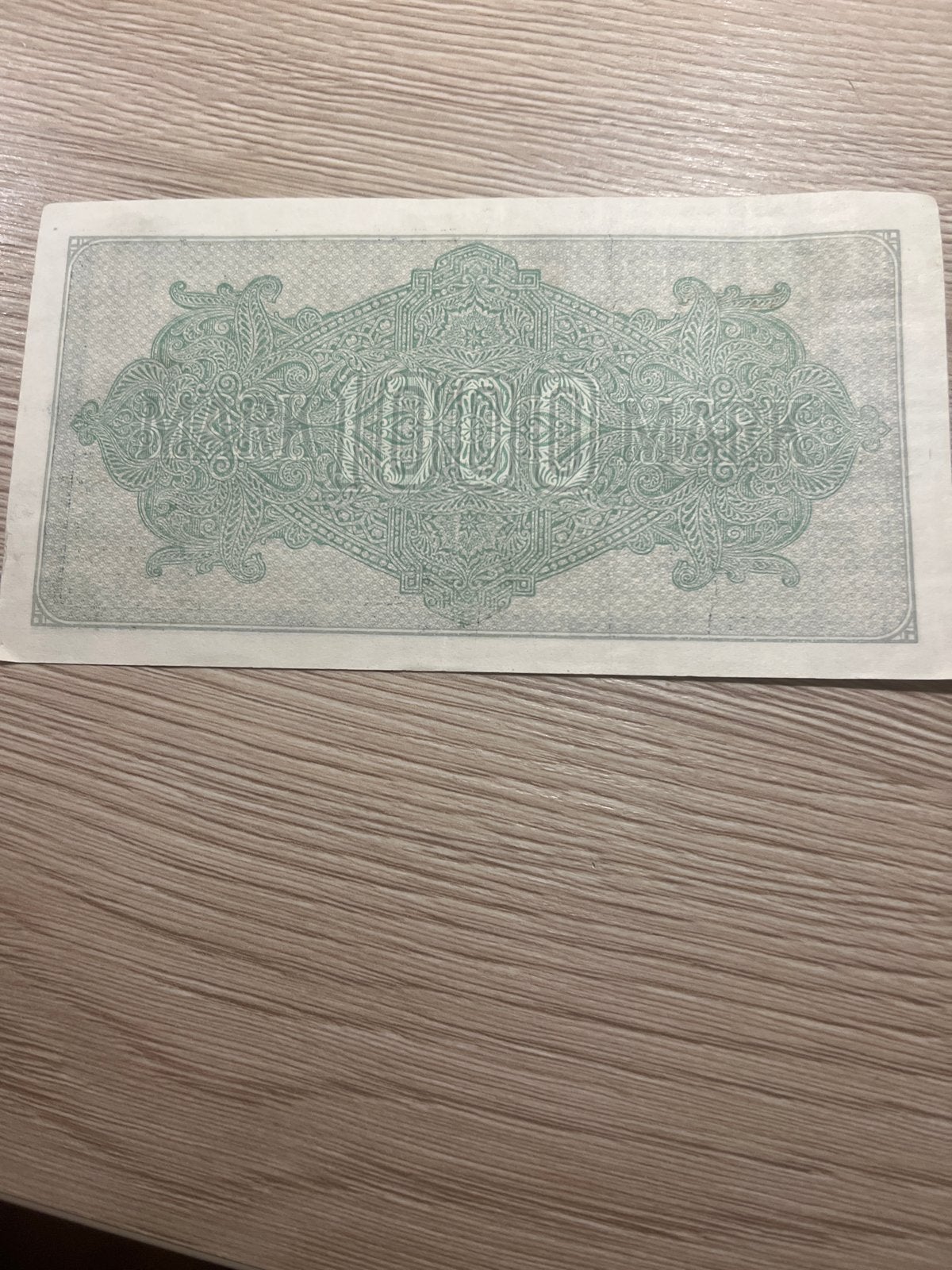Zeldzame 1000 Mark Reichsbanknote uit 1923, Ophalen, Los biljet