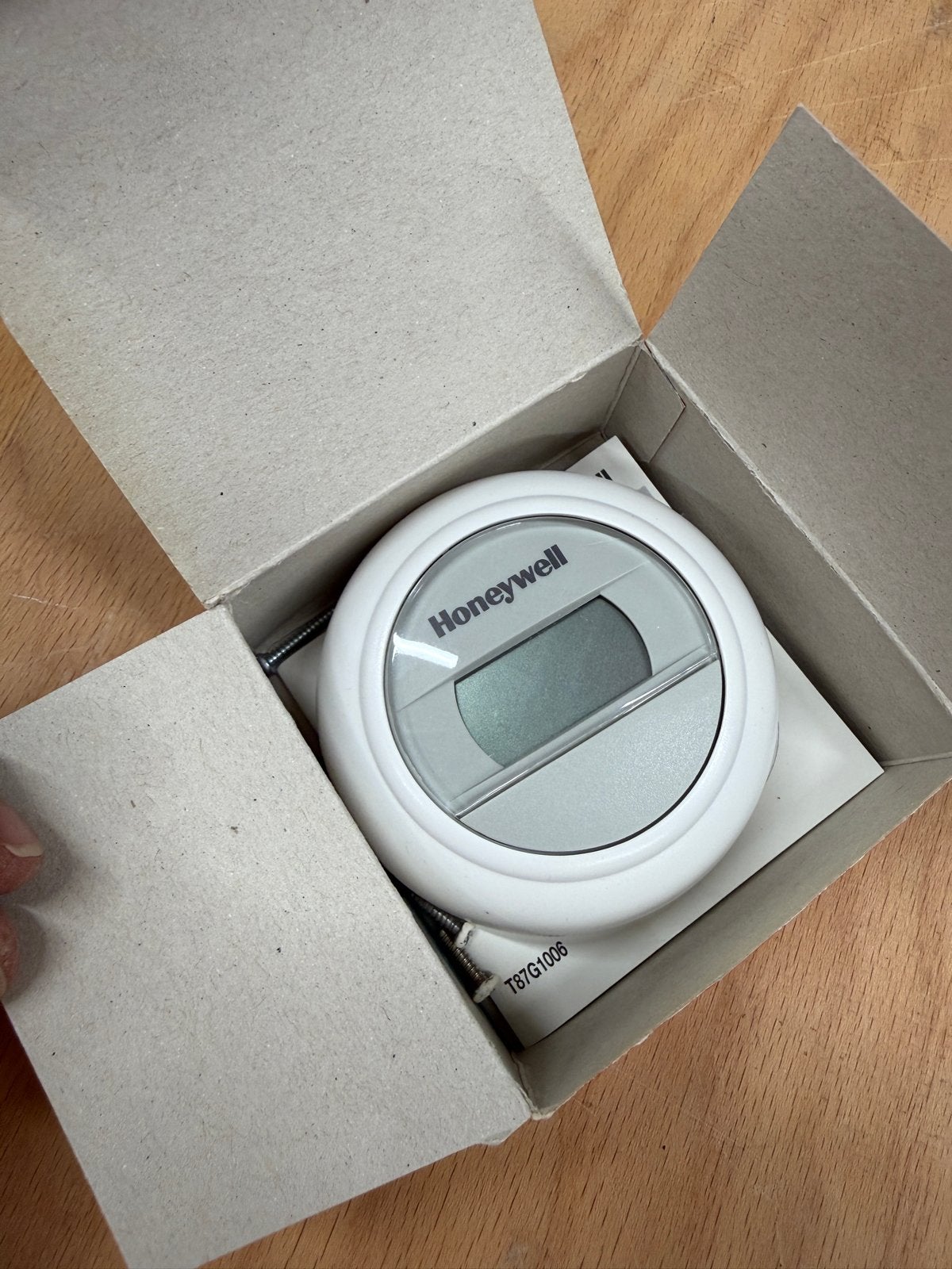 Honeywell Round Aan/uit kamerthermostaat T87G1006, Doe-het-zelf en Verbouw, Ophalen of Verzenden, Zo goed als nieuw