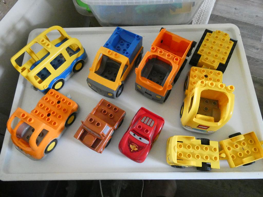 duplo  blokken met kast en bouwplaat, Ophalen, Gebruikt, MOC (eigen creatie), Duplo