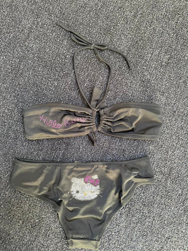 Bikini Hello Kitty maat S (158), Ophalen of Verzenden, Zo goed als nieuw, Zwart, Bikini