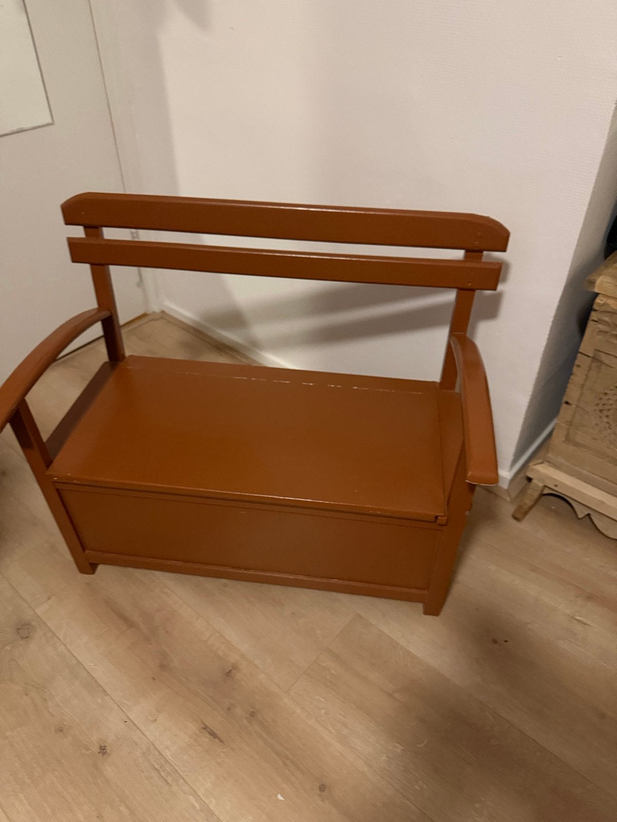 Kinderbankje met opbergruimte - 70x30 cm, Ophalen, Gebruikt, Stoel