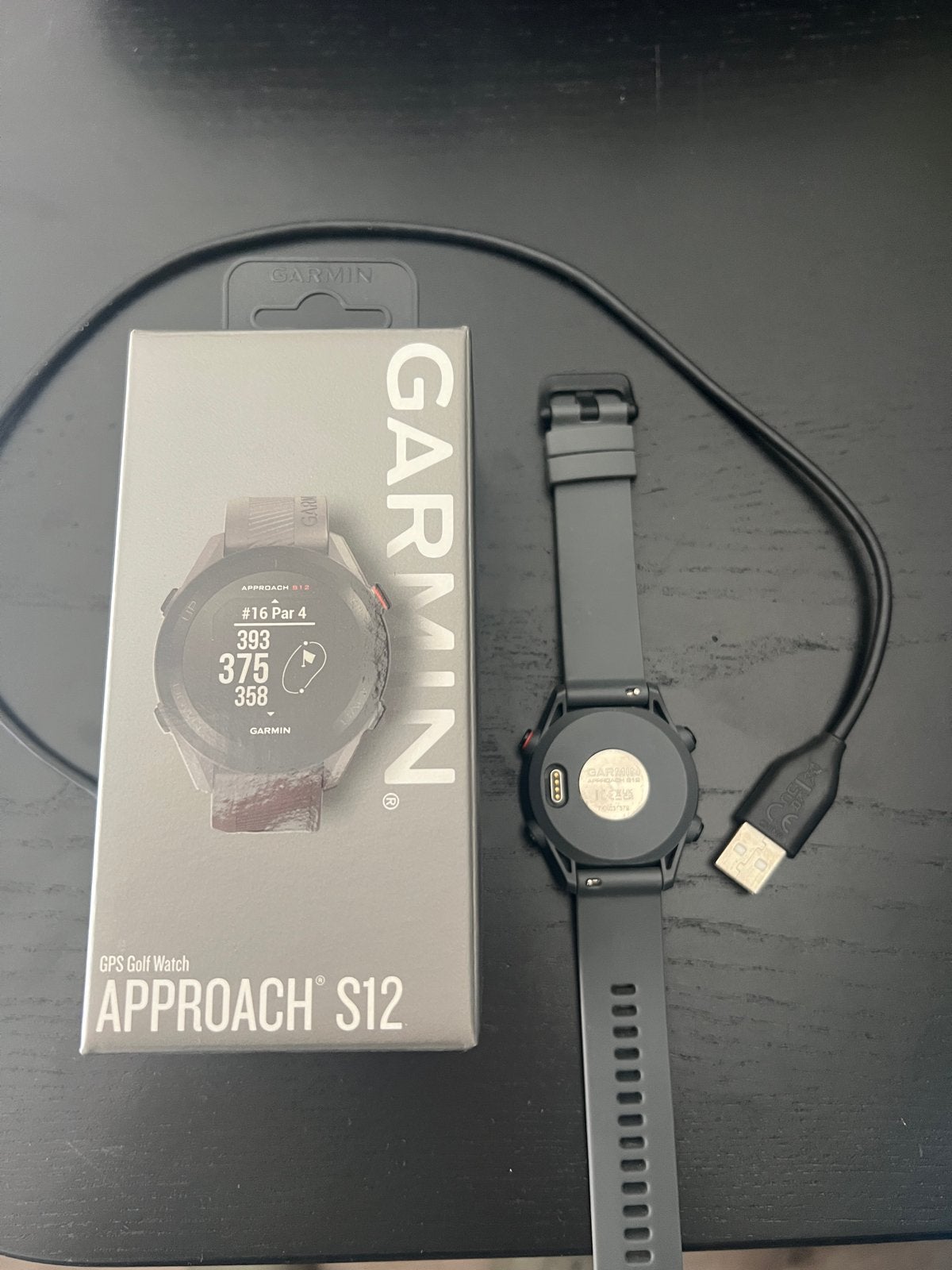 Garmin Approach S12 GPS Golfhorloge - Zwart, Ophalen of Verzenden, Zo goed als nieuw