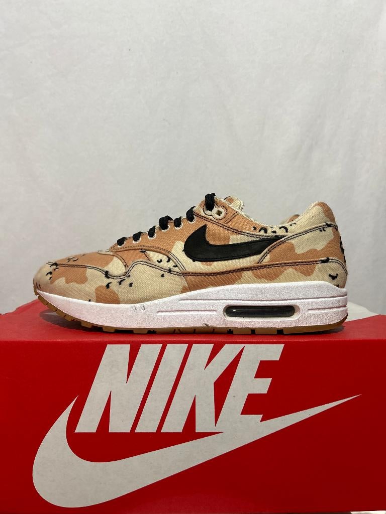 ALS NIEUW! Maat 43 - Nike Air Max 1 Desert Camo Beach, Overige kleuren, Verzenden, Nike, Nike