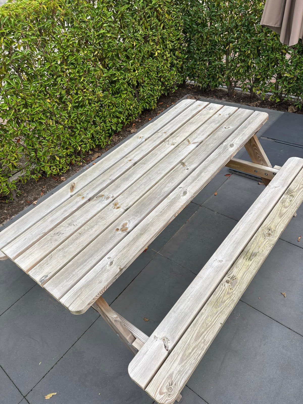 Houten picknicktafel voor buiten, Ophalen, Gebruikt, Rechthoekig, Hout