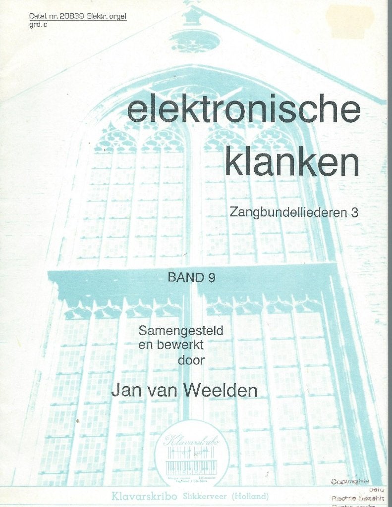 Elektronische Klanken Zangbundelliederen 3 (klavarskribo), Orgel, Verzenden, Zo goed als nieuw, Thema
