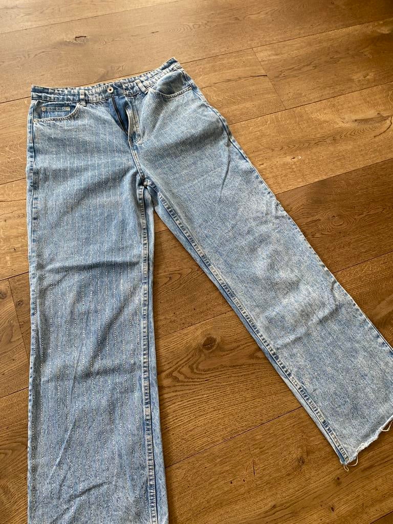 Shoeby spijkerbroek met glitters, Ophalen, Zo goed als nieuw, Blauw, W30 - W32 (confectie 38/40)