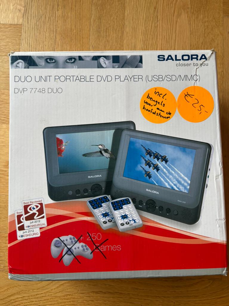 Salora DVP7748DUO + GC, Gebruikt, Draagbaar, Ophalen of Verzenden, Overige merken