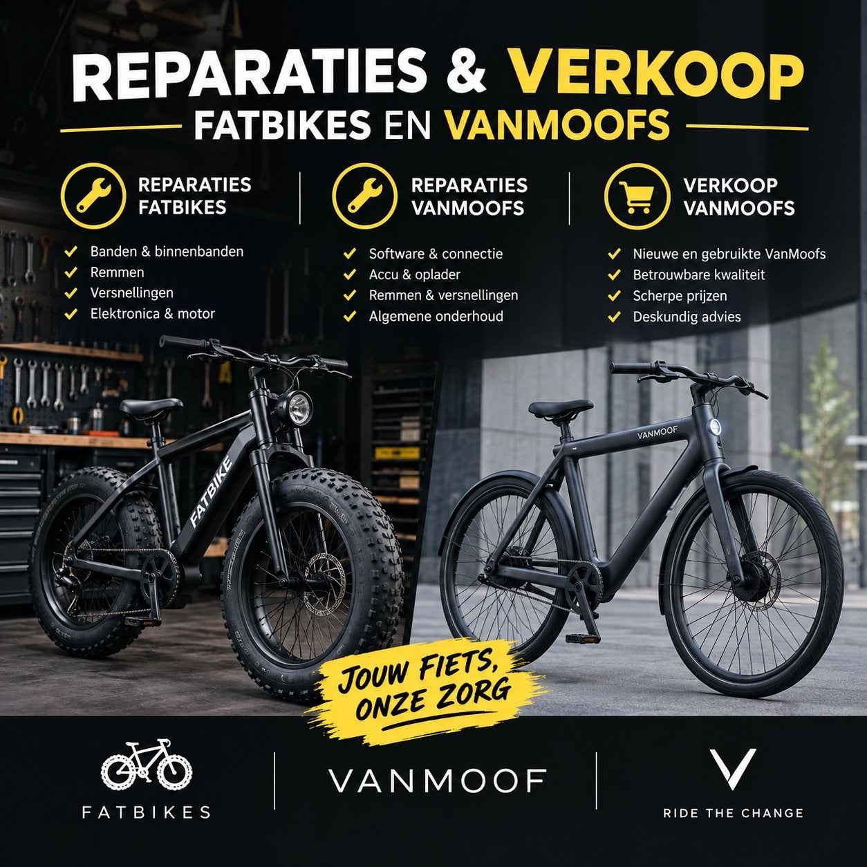 Reparatie en Verkoop van Fatbikes en VanMoofs, Gebruikt, Ophalen of Verzenden, 59 cm of meer, Vanmoof