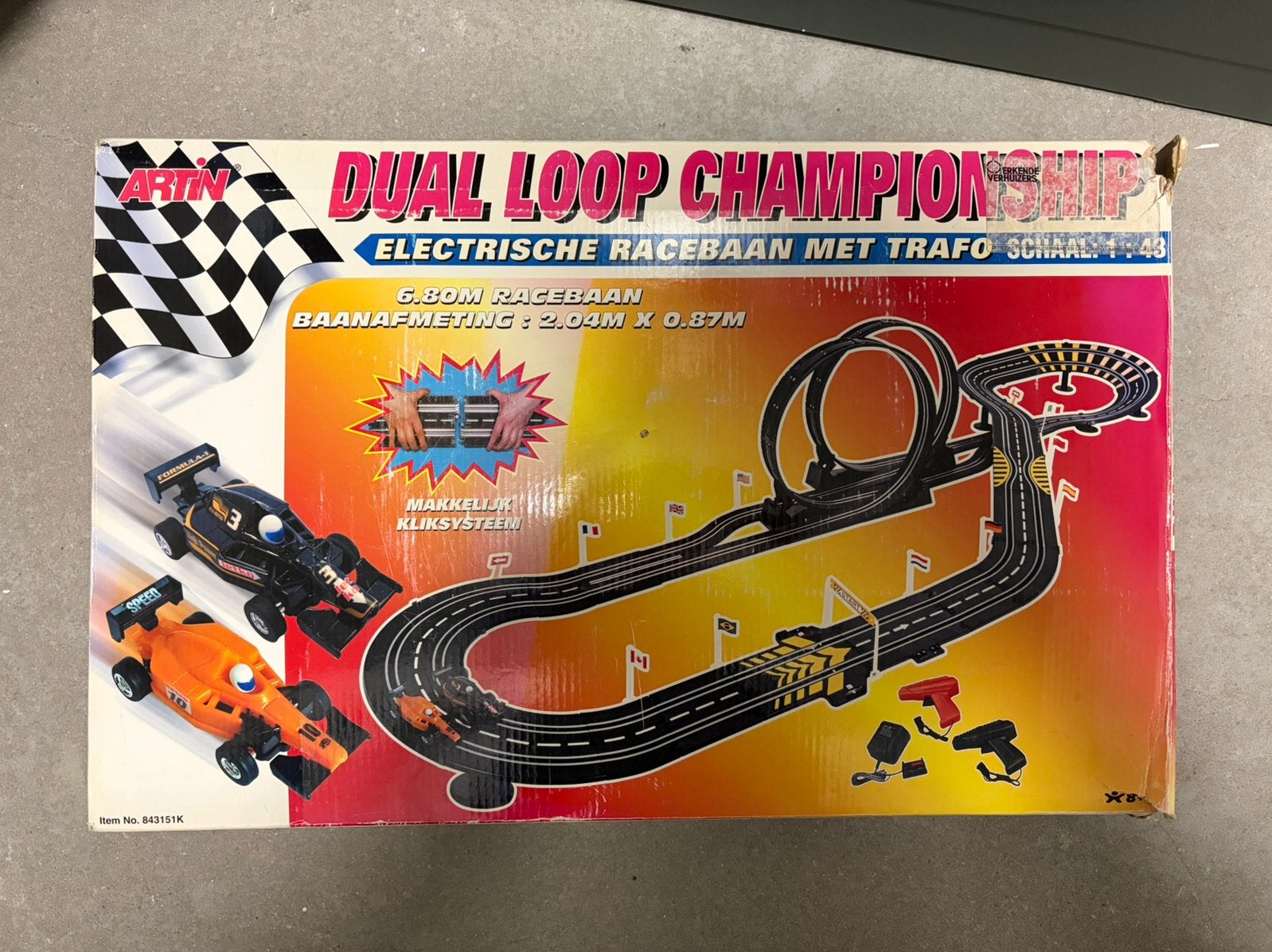 Speelgoedracebaan met looping, Overige merken, Ophalen of Verzenden, Met looping, Elektrisch