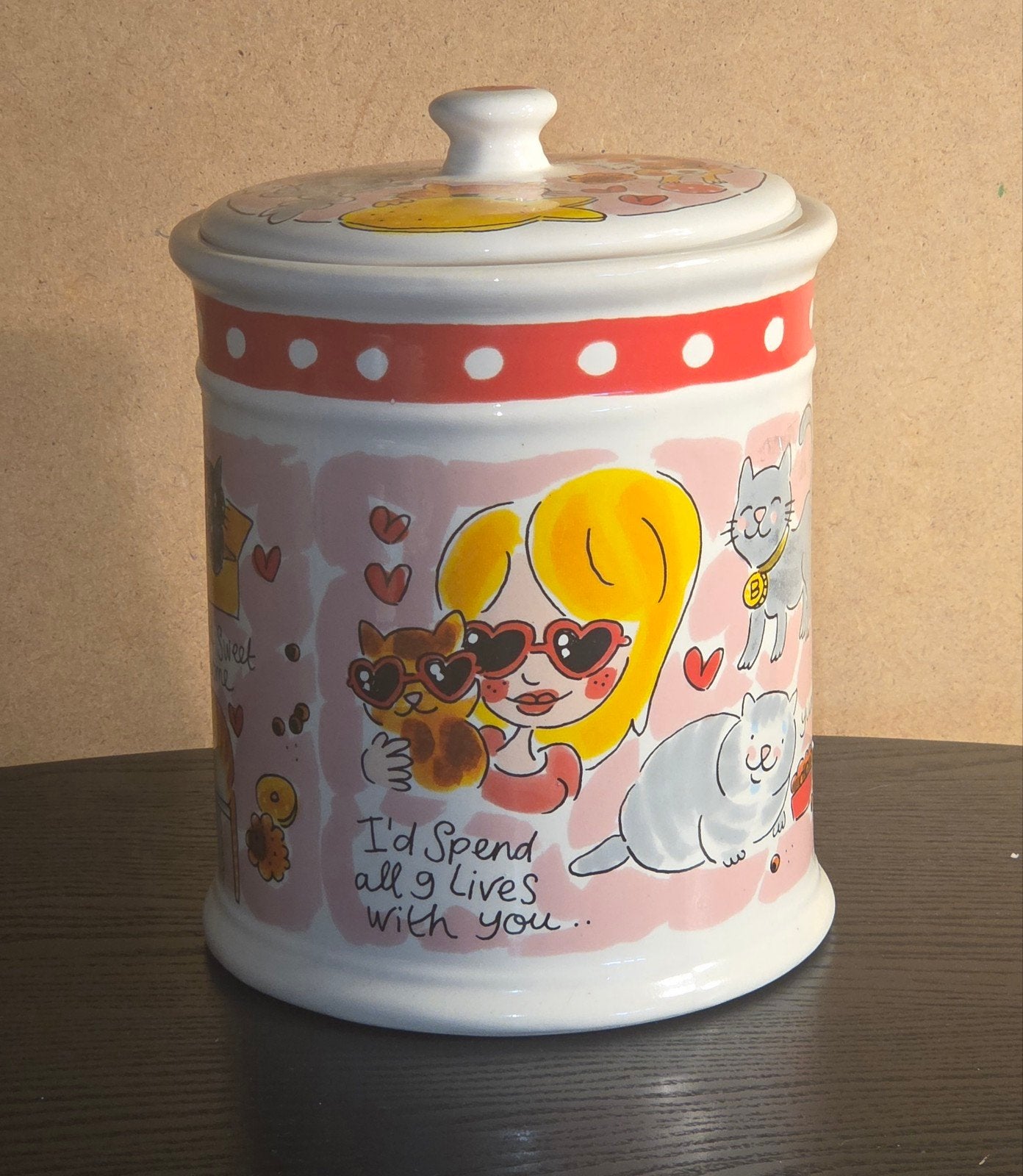 Blond Amsterdam voorraadpot cat, Ophalen, Aardewerk, Overige typen