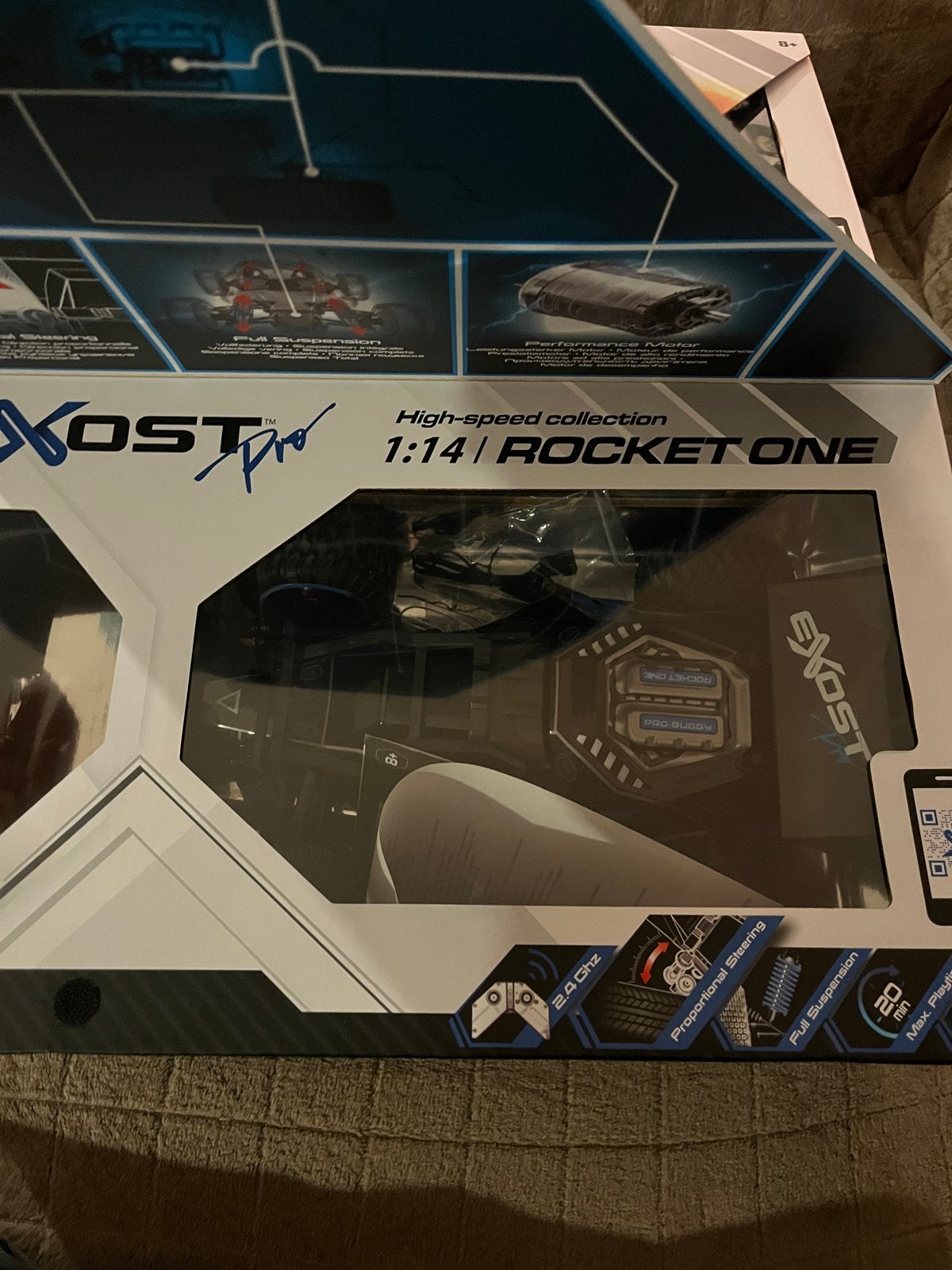 Set van 2 Exost Pro Rocket One RC auto's, Hobby en Vrije tijd, Elektro, Gebruikt, Schaal 1:14, Ophalen of Verzenden