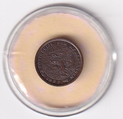 1/2 Cent 1922 Zeer Netjes, Verzenden, Koningin Wilhelmina, Overige waardes, Losse munt
