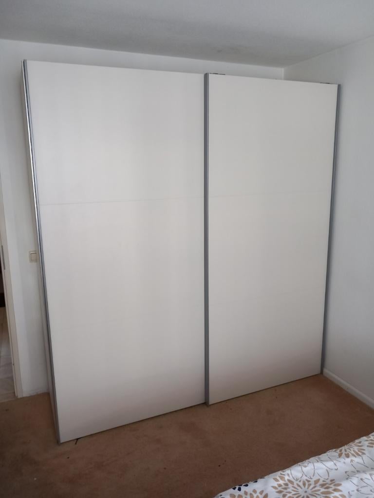 Kledingkast 2 deurs schuif., Huis en Inrichting, Kasten | Kledingkasten, Ophalen, Met deur(en), Gebruikt, 200 cm of meer