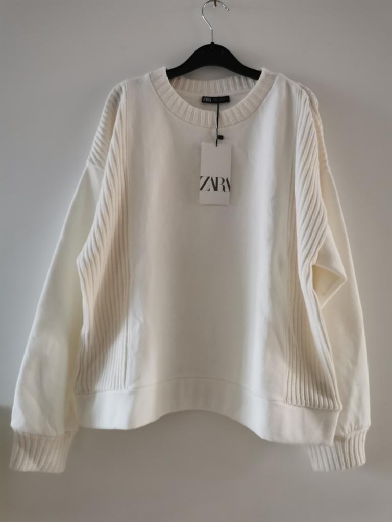 ZARA sweater mt. L, Verzenden, Maat 42/44 (L), Nieuw, Wit