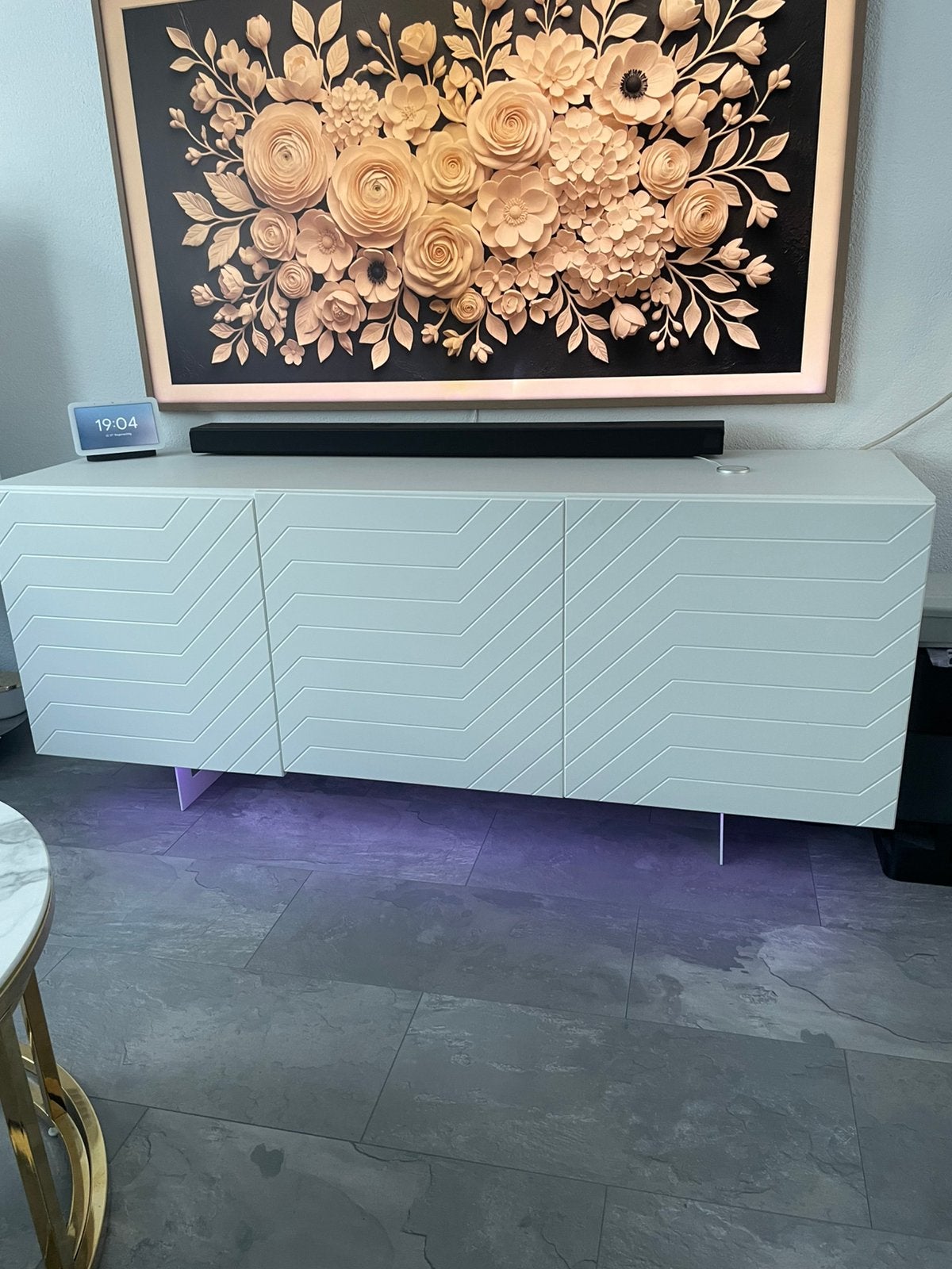 Witte tv kast, Ophalen, Zo goed als nieuw, 25 tot 50 cm, 150 tot 200 cm