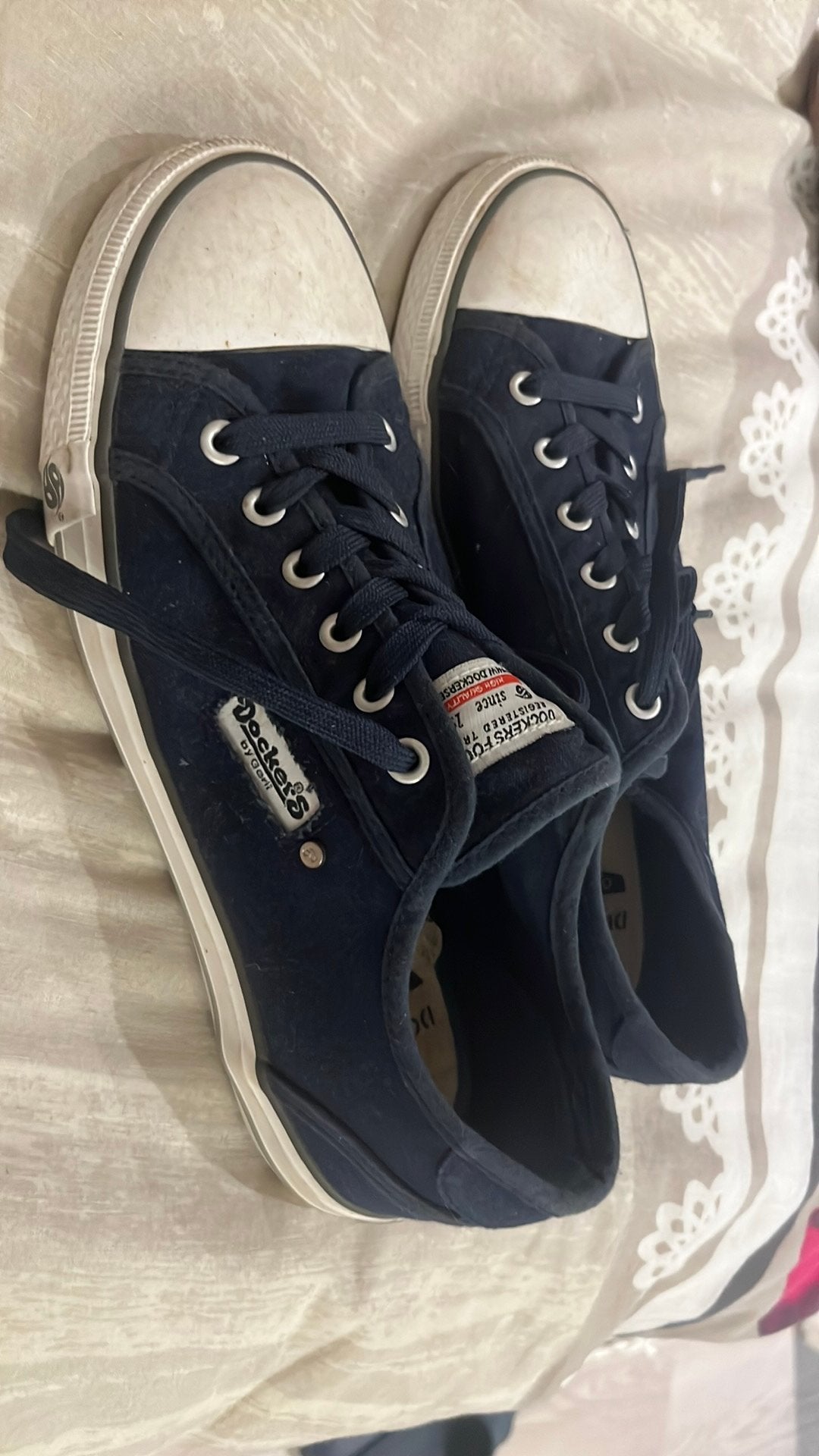 Sneakers stof maat 40, Blauw, Ophalen of Verzenden, Sneakers of Gympen, Zo goed als nieuw