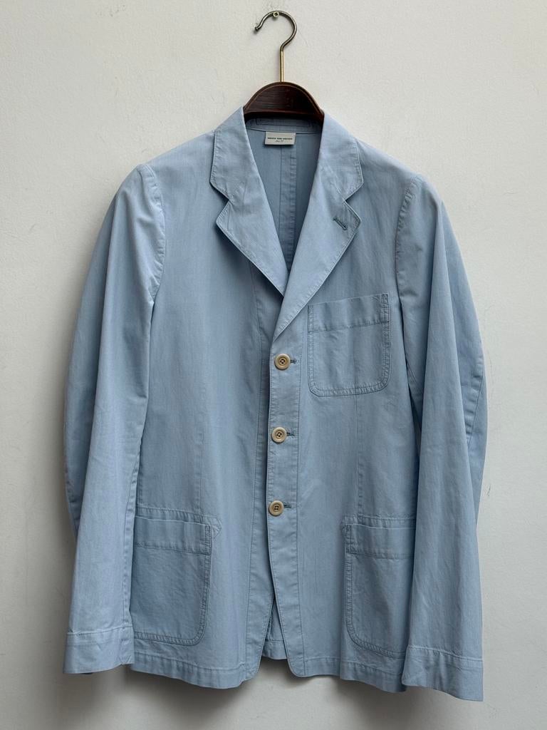 Dries Van Noten Blauw Lichtgewicht Katoenen Blazer Maat 46, Kleding | Heren, Ophalen of Verzenden, Zo goed als nieuw, Maat 46 (S) of kleiner