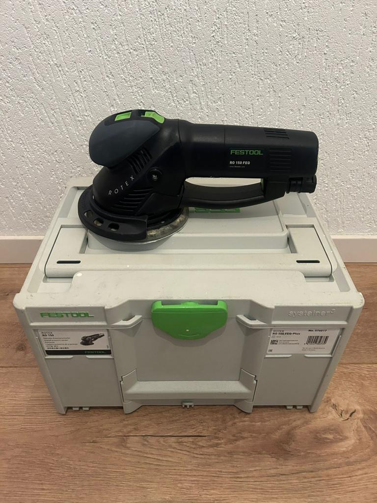 Festool Rotex 150 FEQ, Doe-het-zelf en Verbouw, Gereedschap | Schuurmachines, Ophalen, Gebruikt, Minder dan 600 watt, Excentrische schuurmachine