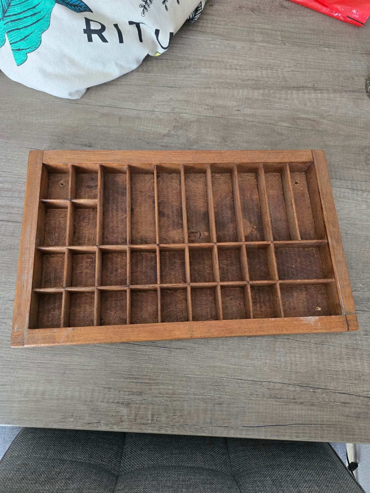 Letterbak, Gebruikt, Hout, Vintage, Ophalen of Verzenden