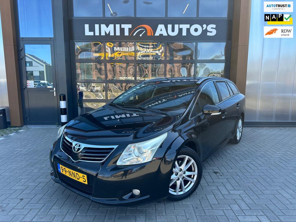 Toyota Avensis Wagon 1.8 VVTi Business Climate/Navi/Cruise/C, Auto's, Euro 5, 4 cilinders, Zwart, Origineel Nederlands