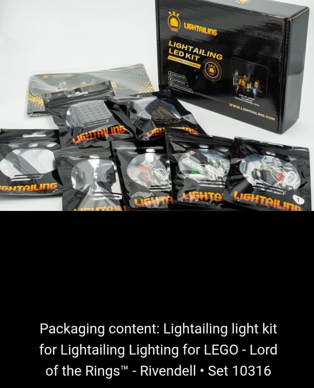 Lightailing LED Kit voor LEGO Lord of the Rings Rivendell, Ophalen of Verzenden