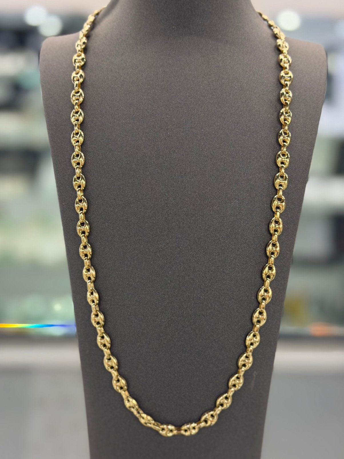 14 Karaat Goud - Ketting - Koffieboon - Nieuw - 38.45 Gram, Ophalen of Verzenden, Nieuw, Goud