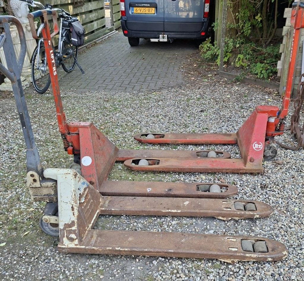 3 Pompwagens / Palletwagens - moeten nagekeken worden, Doe-het-zelf en Verbouw, Ophalen, Gebruikt