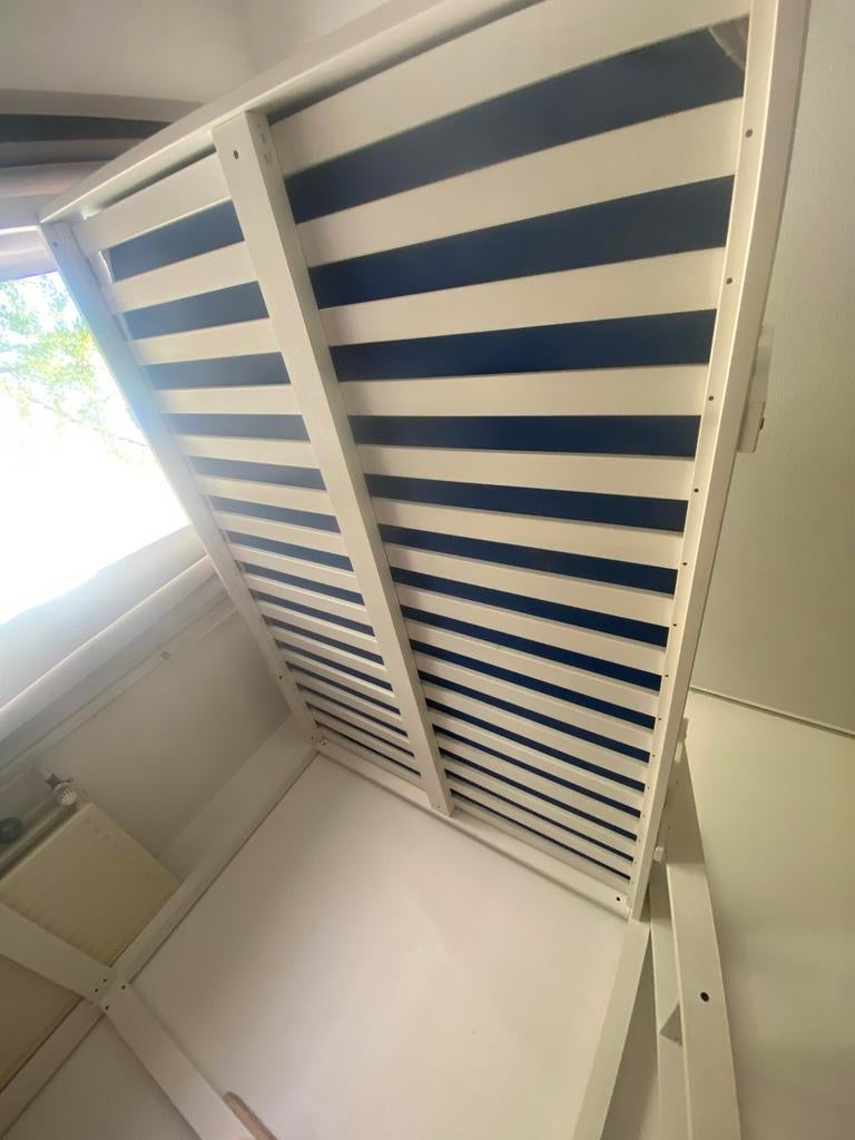Witte ikea kura hoogslaper 140-200 zelf meenemen, Ophalen, Hoogslaper, 140 cm, Zo goed als nieuw