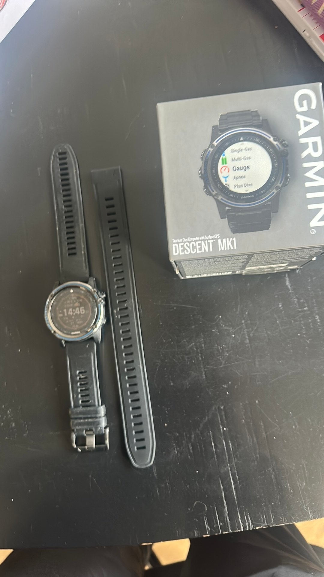 Garmin Descent MK1duik computer, Ophalen, Gebruikt, Zwart, Waterdicht