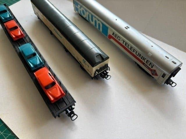 HO Lima 3x lange wagon, Gebruikt, Gelijkstroom, Wagon, Ophalen of Verzenden