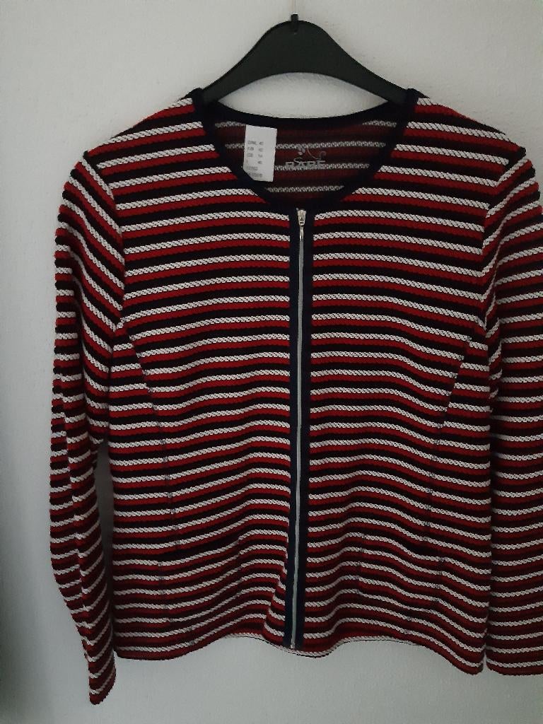 Rabe jasje rood/wit/donkerblauw maat 40 (nieuw), Maat 38/40 (M), Rabe, Blauw, Nieuw