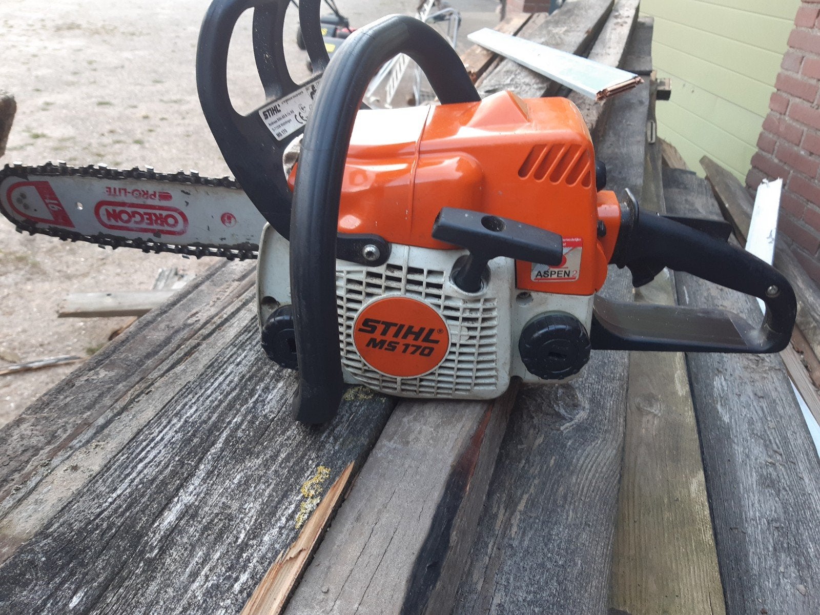 tk Stihl ms 170 kettingzaag motorzaag, Ophalen, Gebruikt