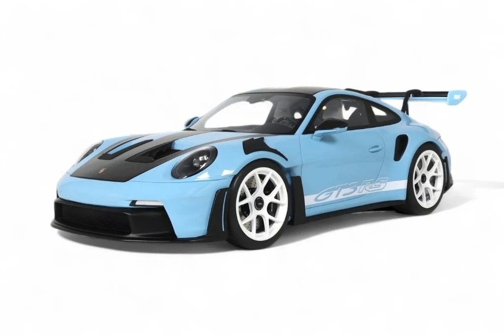 Porsche 911 (992) GT3 RS 2022 Light Blue 1/12 Gt-Spirit, Ophalen of Verzenden, Nieuw, 1:9 t/m 1:12, Auto