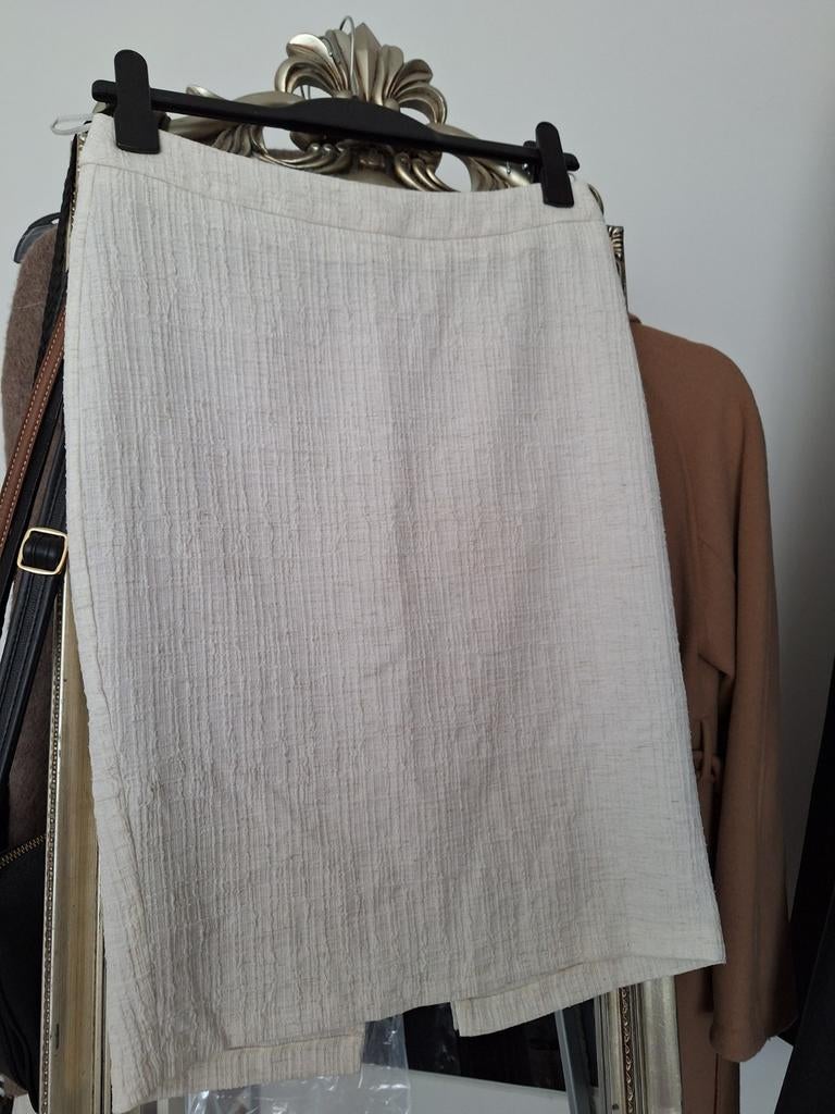 AdL ecru witte midi rok maat 38 / 40, Kleding | Dames, Maat 38/40 (M), Verzenden, Wit, Zo goed als nieuw