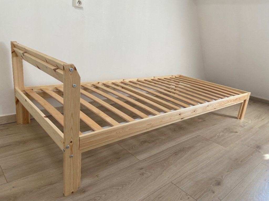 IKEA Bedframe met Lattenbodems | Bed slats, Ophalen, 90 cm, Eenpersoons, Bruin