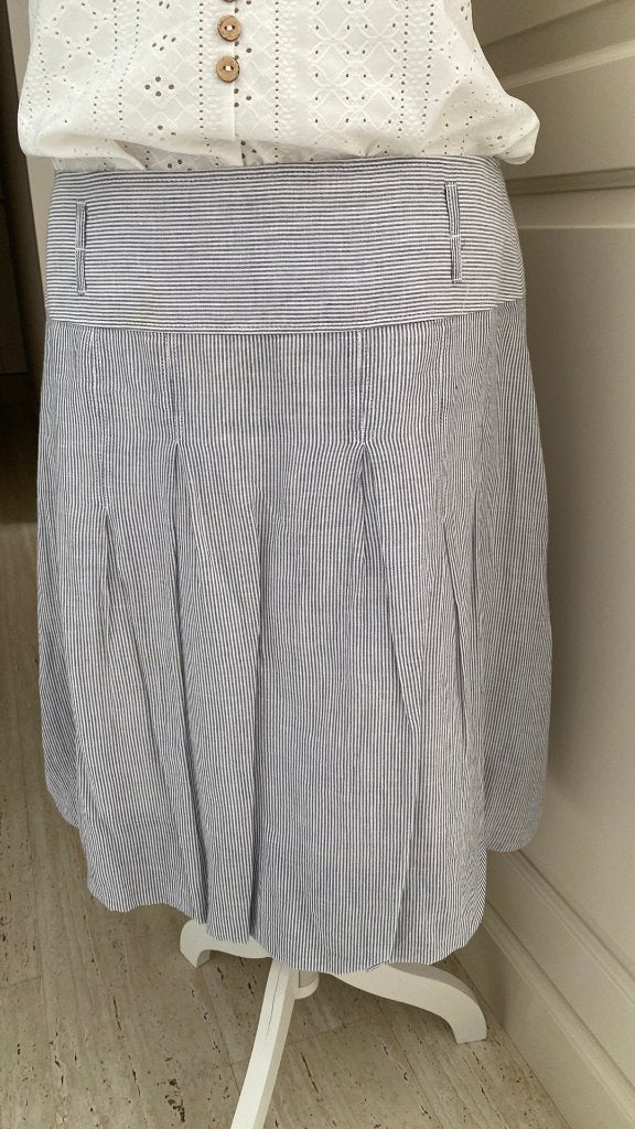 Rok Blauw Wit gestreept Maat 42 Promiss, Kleding | Dames, Rokken, Promiss, Blauw, Maat 42/44 (L), Ophalen of Verzenden