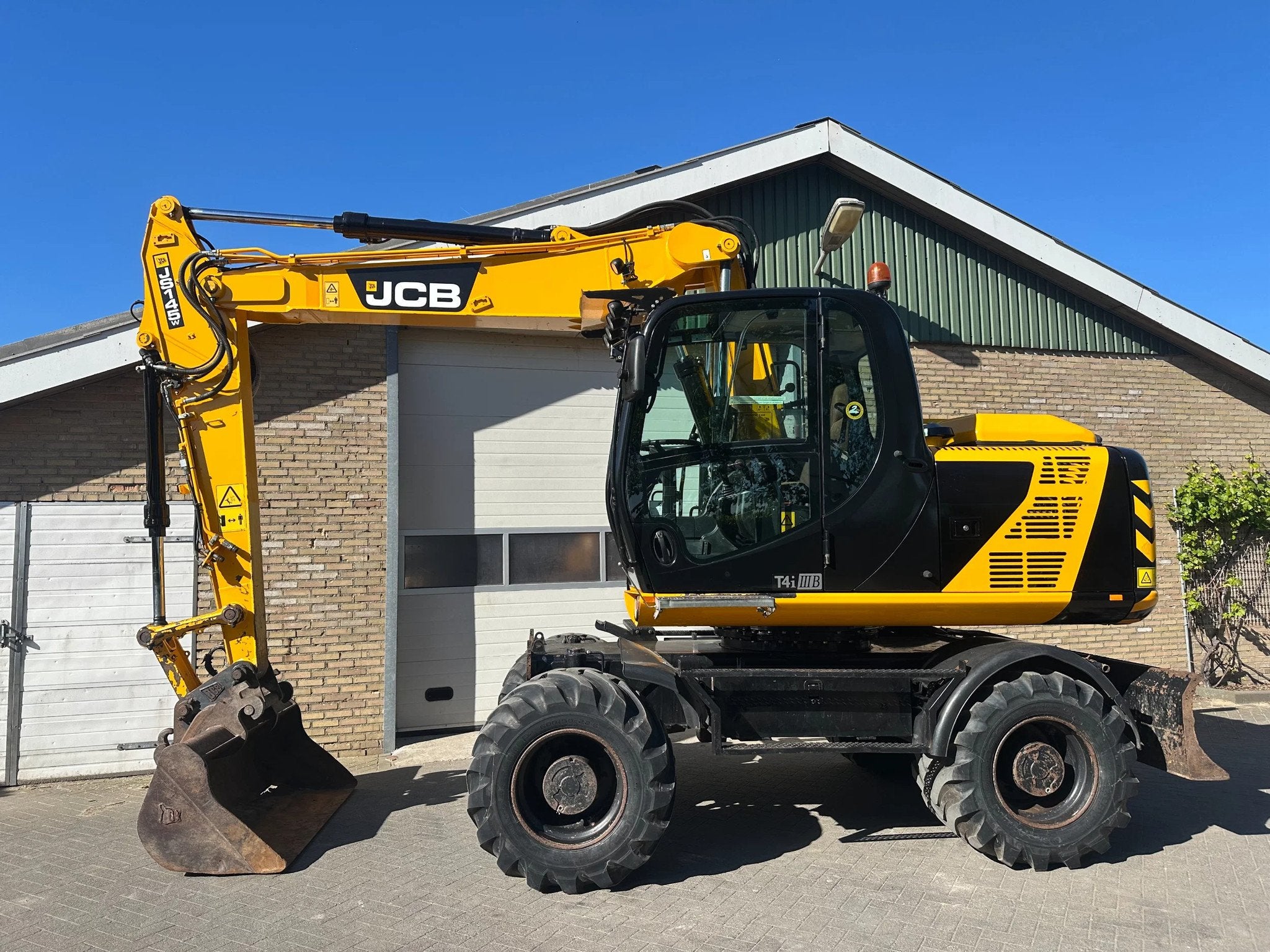 JCB JS145 JS145W (bj 2014), Zakelijke goederen, Machines en Bouw | Kranen en Graafmachines, Graafmachine