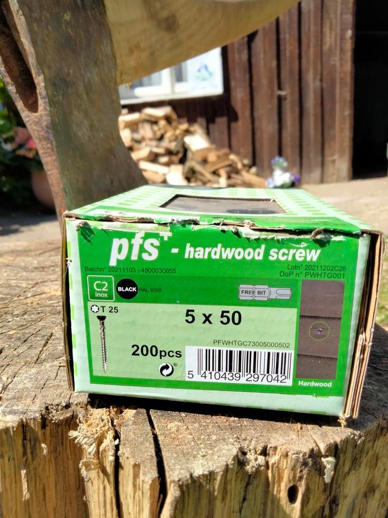 RVS schroeven 5x50 met ZWARTE kop, Ophalen, Nieuw, Minder dan 3 meter