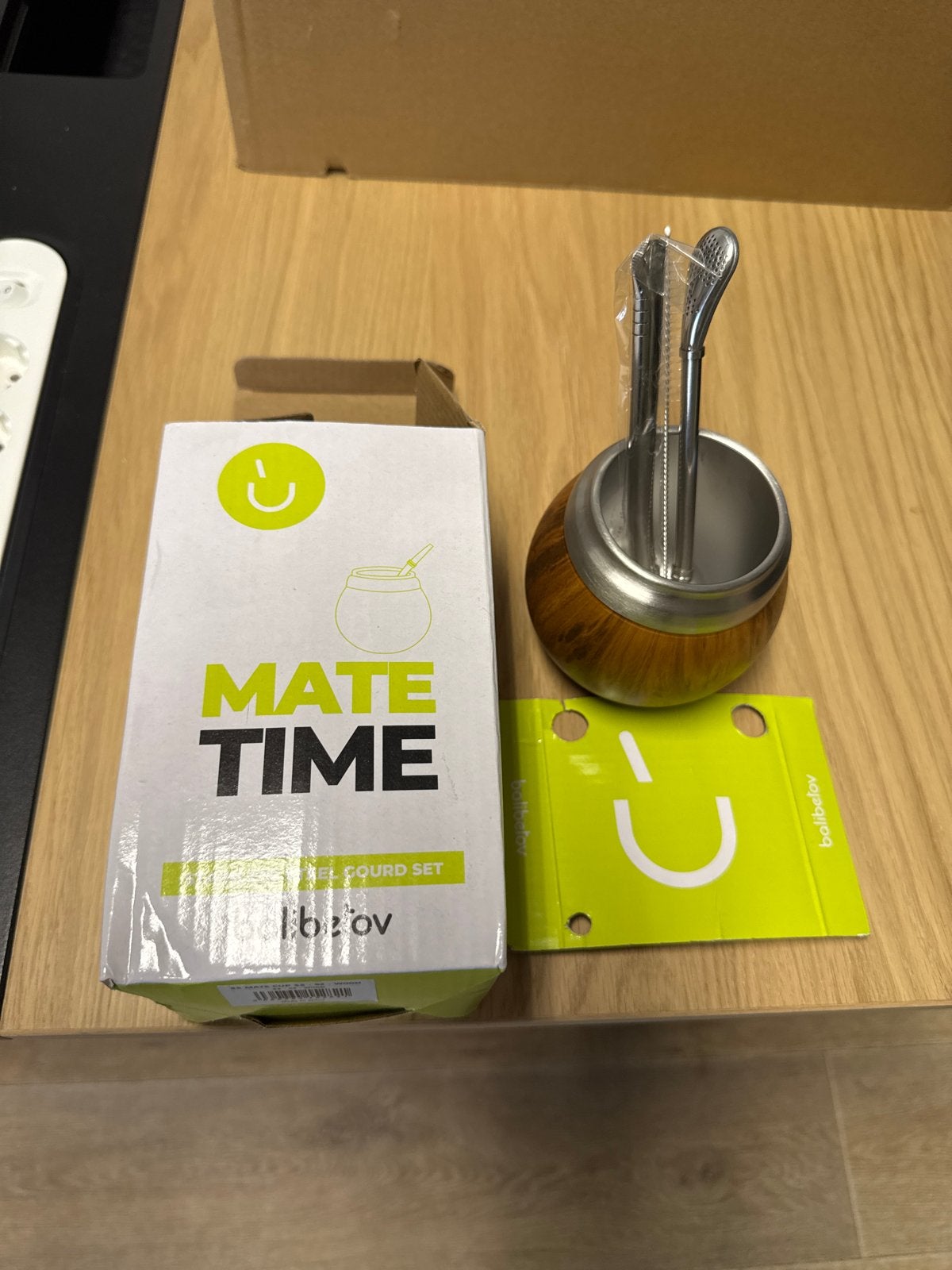 Mate beker set - RVS - Nieuw in doos, Overige typen, Ophalen of Verzenden, Metaal, Overige merken