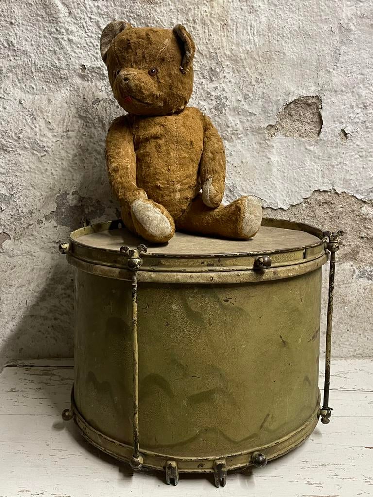 Brocante oude muziek trommel, Ophalen of Verzenden