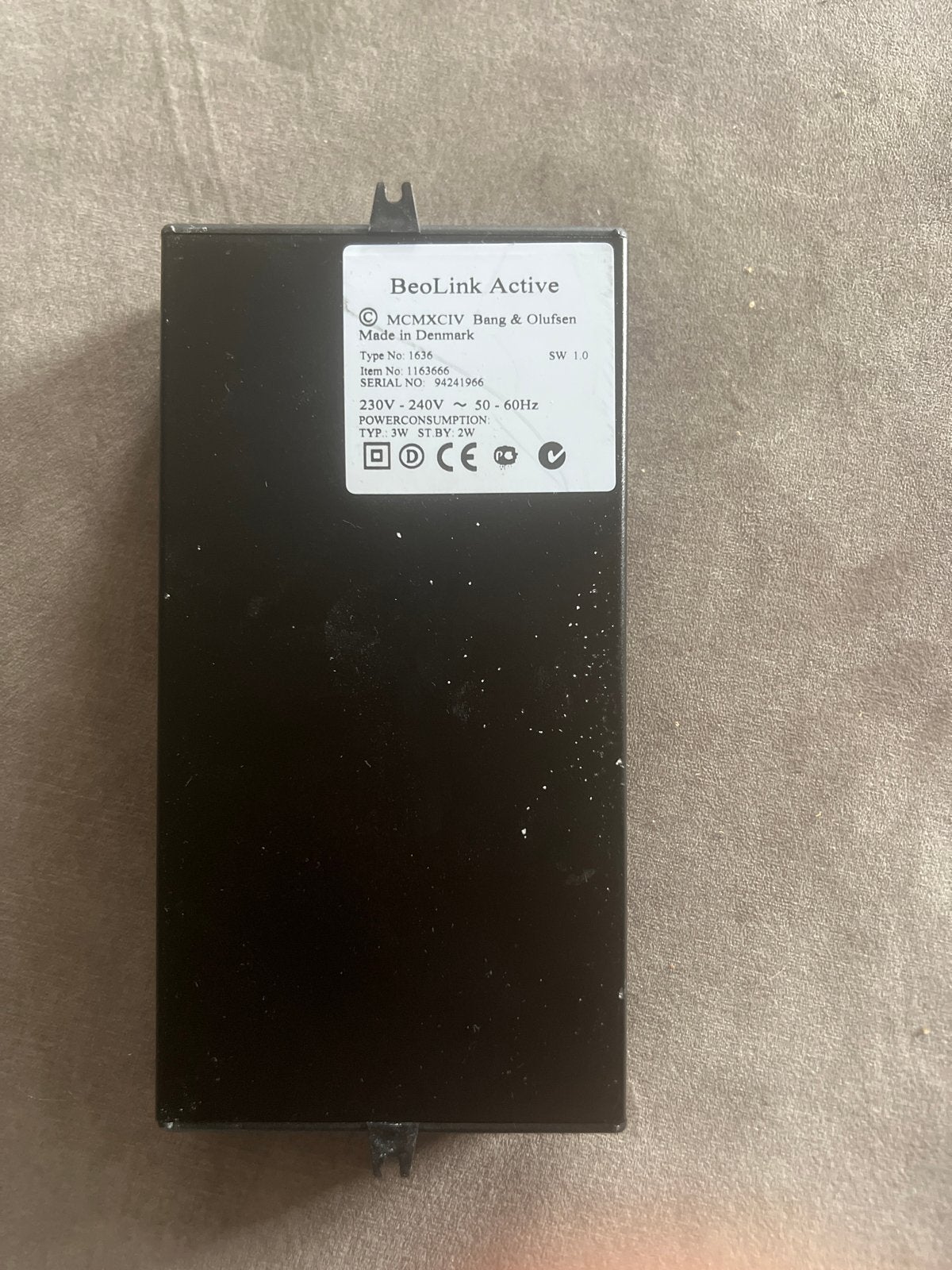 Bang & Olufsen BeoLink Active Type 1636, Ophalen, Gebruikt