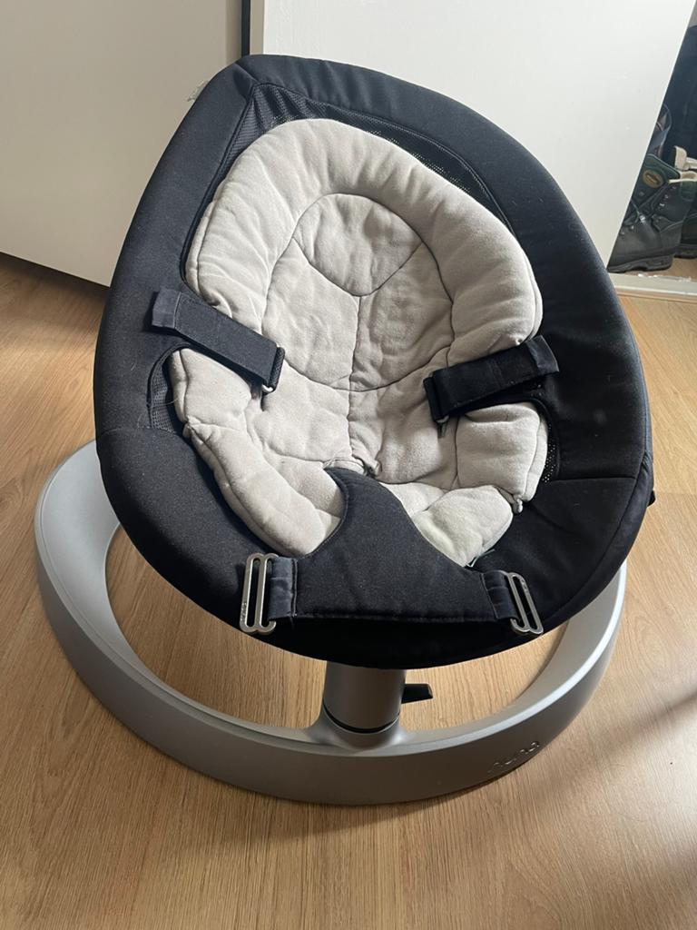 Nuna Leaf wipstoel in goede staat met extra inlegger, Ophalen of Verzenden, Gebruikt