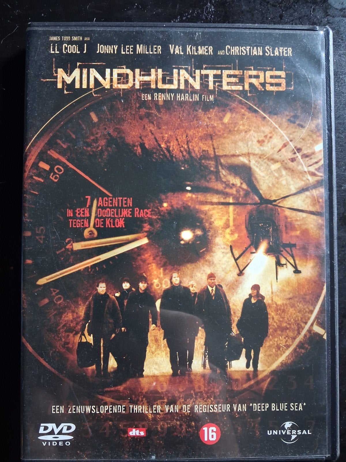 Mindhunters DVD - Zenuwslopende Actiethriller, Vanaf 16 jaar, Ophalen of Verzenden, Zo goed als nieuw, Actiethriller